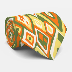 Far Out Retro Abstract Two-sided Tie