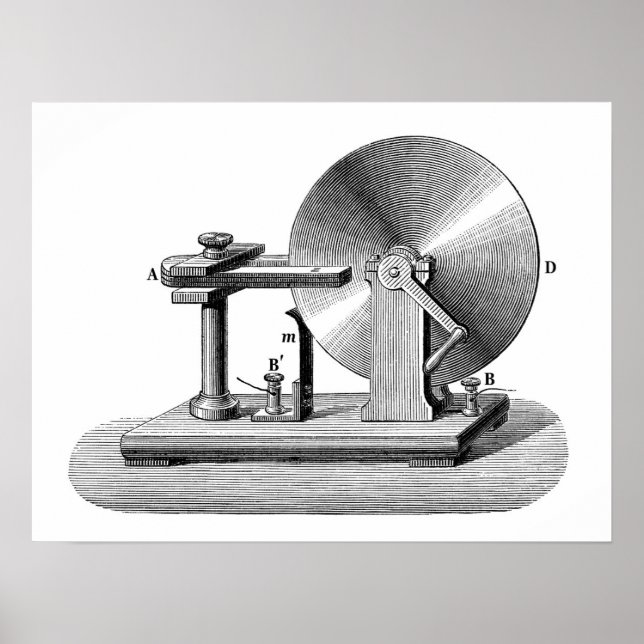 Faraday disc generator poster (Front)