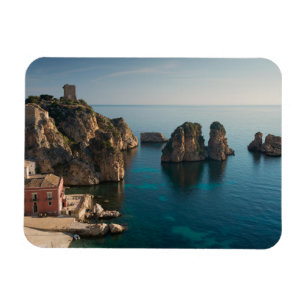Faraglioni and Tonnara in Scopello, Sicily Magnet