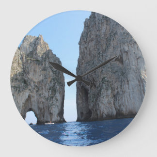 Faraglioni di Capri - orologio fotografico Large Clock