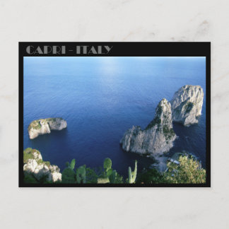 Faraglioni Rocks, carte postale de l'île de Capri