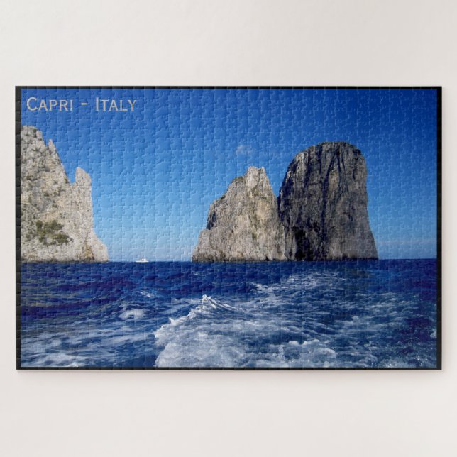 Faraglioni stacks - Isle of Capri - Italy Jigsaw Puzzle (Horizontal)