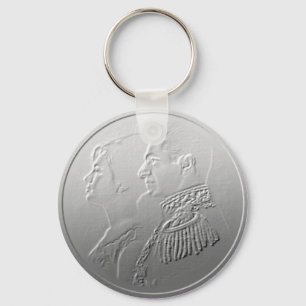 Farah Diba and Shah of Iran Persia design #silv01 Keychain