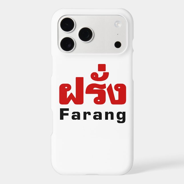 Farang ♦ Étranger en langue thaï Script ♦ (Verso)