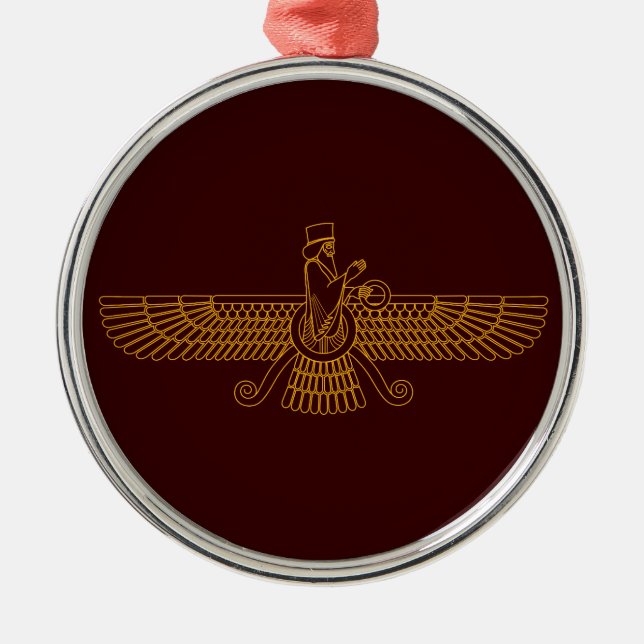 Faravahar Metal Ornament (Front)