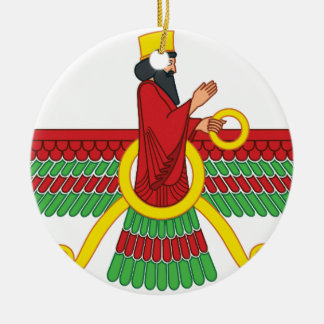 Faravahar Symbol Ceramic Ornament