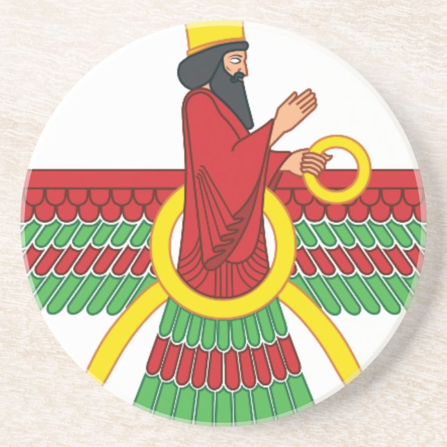Faravahar Symbol Coaster (Front)