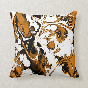 Farben Rausch, braun Throw Pillow