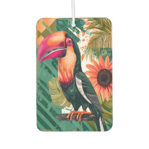 Farbenfroher Tukan im Dschungel Air Freshener