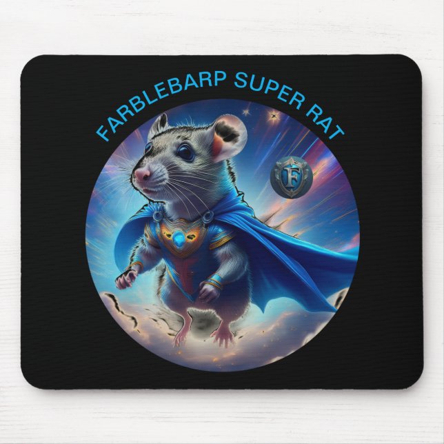 Farblebarp The Super Rat Mouse Pad (Front)