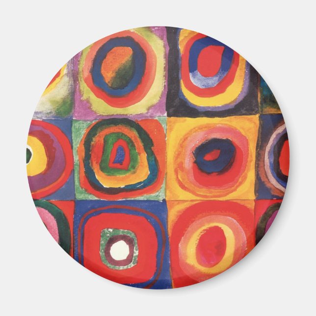 Farbstudie Quadrate Kandinsky Colours Magnet (Front)