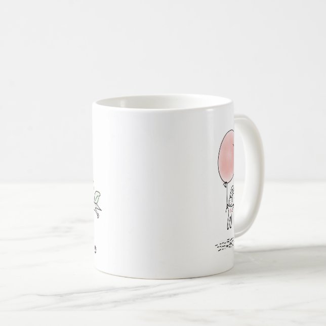 Farewell Gift Personalized Cute For Female Coffee Mug (Front Right)