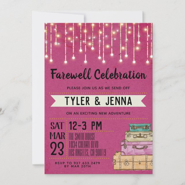 Farewell Going Away Invitation (Front)
