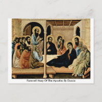 Farewell Mary Of The Apostles By Duccio