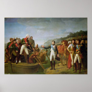 Farewell of Napoleon I  and Alexander I Poster