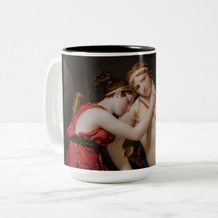Farewell of Telemachus and Eucharis Two-Tone Coffee Mug