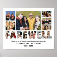 Farewell Photo Collage Retired Coworker Colleague