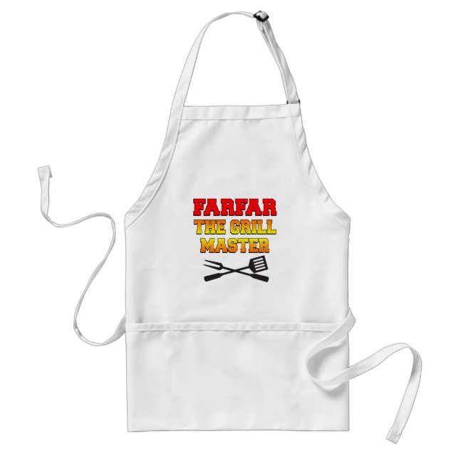 Farfar The Grill Master Swedish Grandfather Standard Apron (Front)
