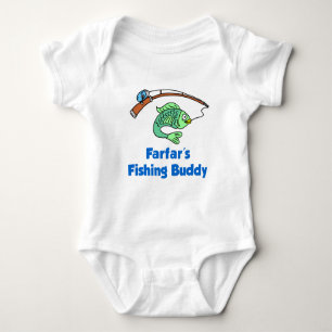 Farfar's Fishing Buddy Baby Bodysuit