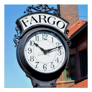 Fargo Clock Poster