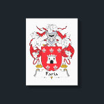 Faria Family Crest Canvas Print<br><div class="desc">Faria Coat of Arms</div>