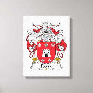 Faria Family Crest Canvas Print