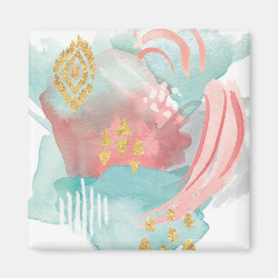 Faridas Abstract - Muted Colours Magnet