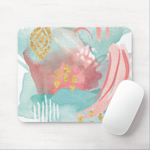 Faridas Abstract - Muted Colours Mouse Pad