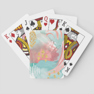 Faridas Abstract - Muted Colours Playing Cards
