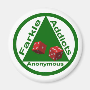 Farkle Addicts Anonymous Magnet