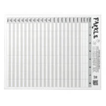 Farkle Big Score Sheets with Rules Easy Tear Away