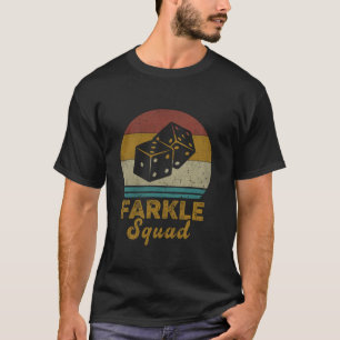 Farkle Squad Vintage Farkle Dice Game Mens Womens  T-Shirt