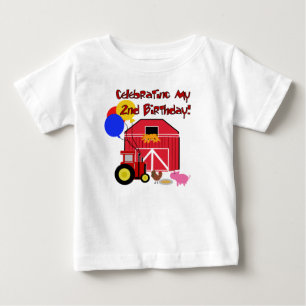 Farm 2nd Birthday Baby T-Shirt