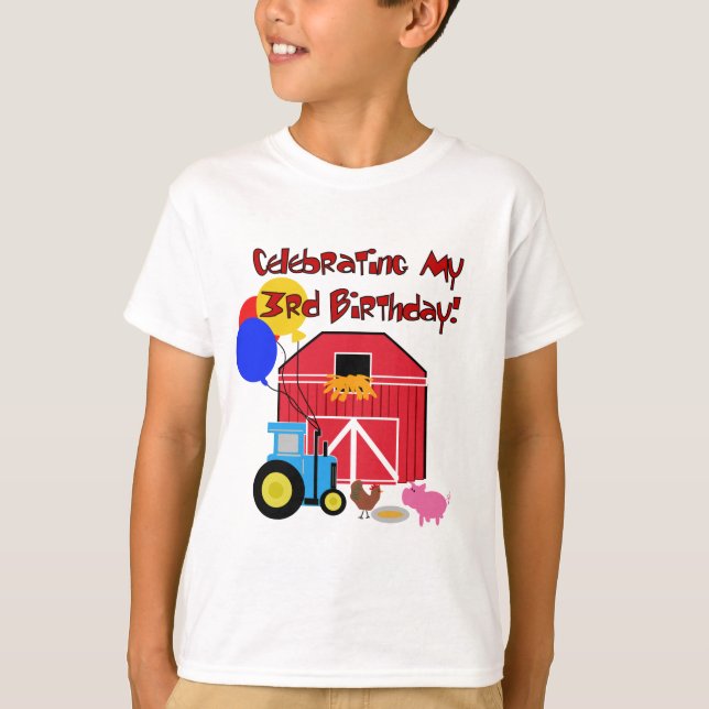 Farm 3rd Birthday T-shirts and Gifts (Front)