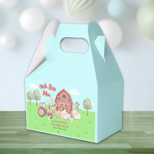 Farm Animal Birthday – Barnyard Party Favor Box