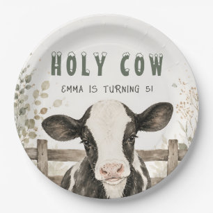 Farm Animal Birthday Plates