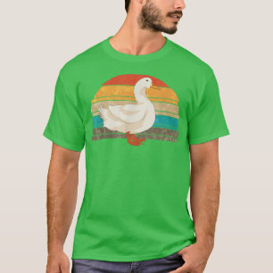 Farm Animal Duck Lover Bird Farmer Retro Duck  T-Shirt