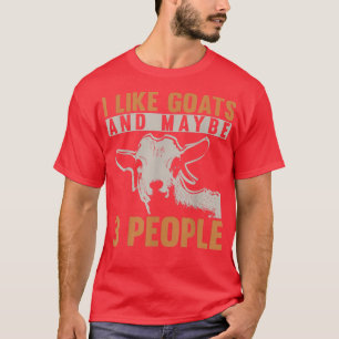 Farm Animal Farmer Animal Lover Farming Funny Goat T-Shirt