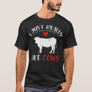 Farm Animal Farmer Men Women Farming Gift Cow  T-Shirt