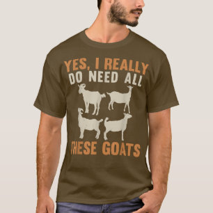 Farm Animal Farming Animal Lover Farmer Funny Goat T-Shirt