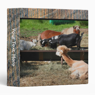 Farm Animal Friends Personalized Binder