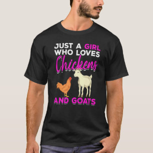 Farm Animal  Girls Farmer Women Farming Goat Chick T-Shirt