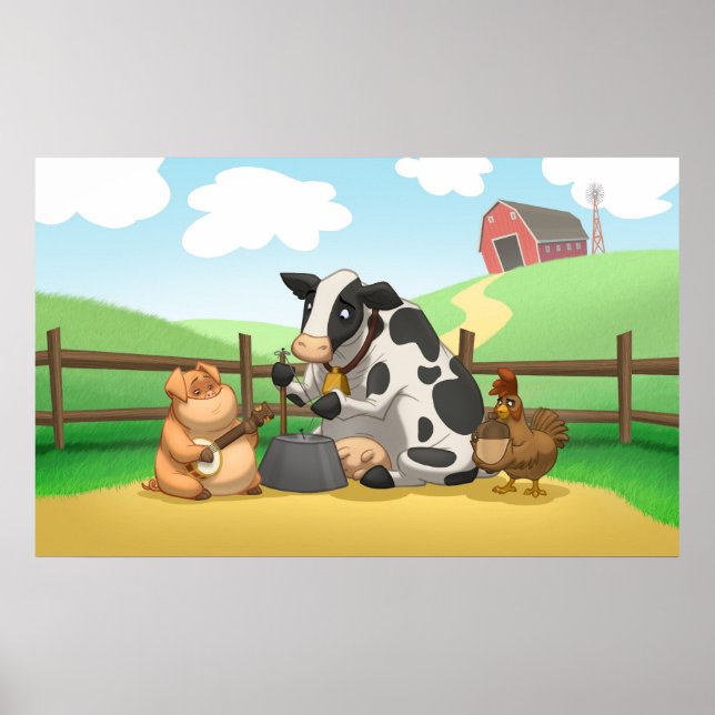 Farm Animal Jug Band Poster (Front)