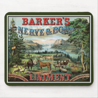 Farm Animal Liniment Vintage Ad Mouse Pad