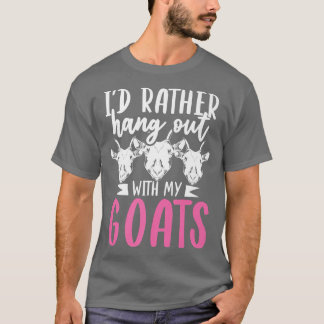 Farm Animal Lover Goat Lover Farmer Funny Goat T-Shirt