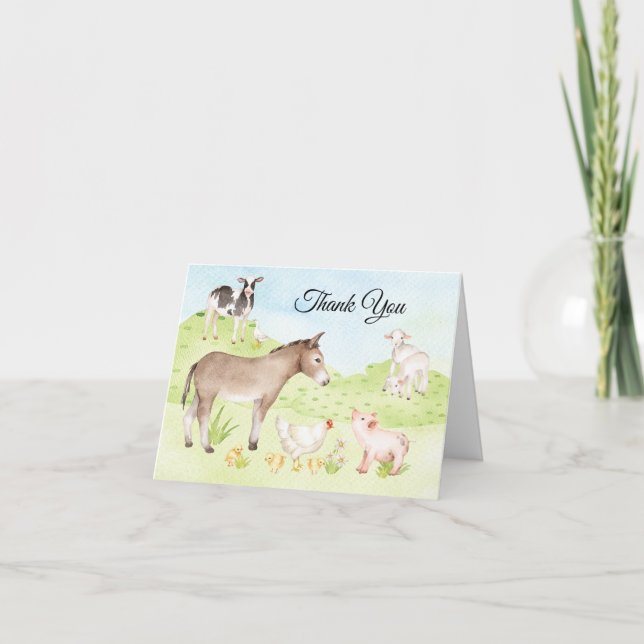 Farm Animal Merci Cartes (Devant)