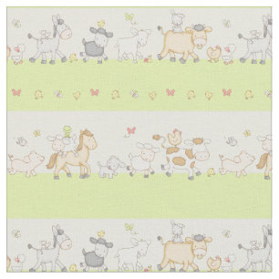 Farm Animal Parade Fabric