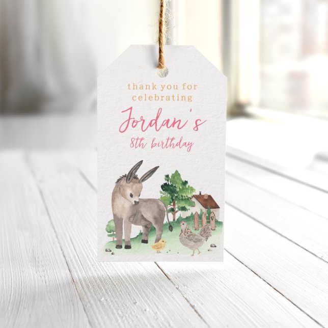 Farm Animal Party Favour Tags (Creator Uploaded)