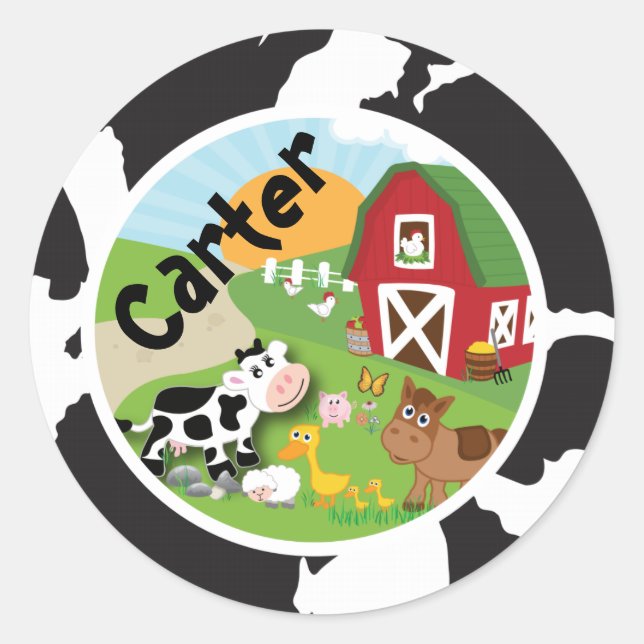 Farm Animal Sticker (Front)