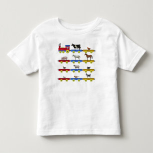 Farm Animal Train Toddler T-shirt